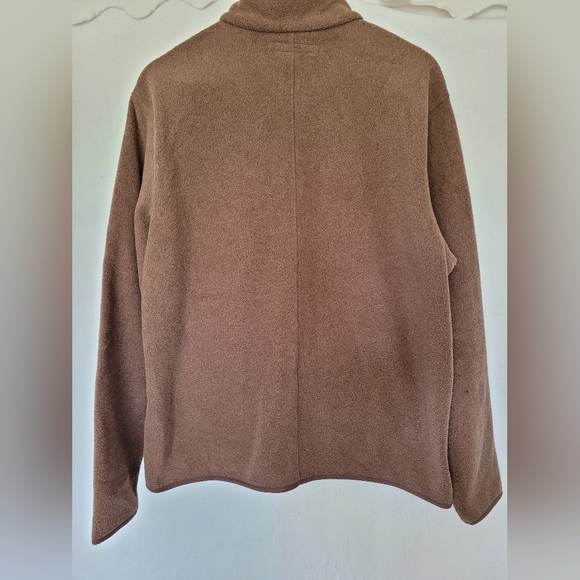 Amazon Essentials Men's Polar Fleece Knit Jacket Full Zip Biege Heather Large - Picture 9 of 15